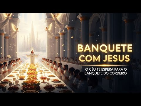🔥Sinta a Glória de Participar do Banquete Com Jesus👑, Na Cidade Celestial - Cinematográfico em 4k