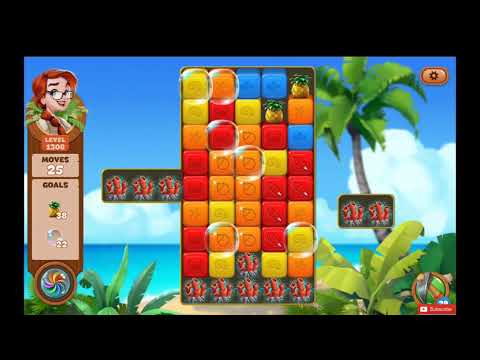 Lost Island Blast Adventure Level 1308 NO BOOSTERS - A S GAMING