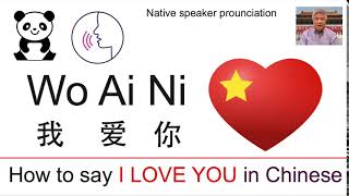 How to say I love you in Chinese?