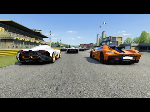 Koenigsegg Jesko Absolut vs Lamborghini Egoista Sports at Monza Full Course