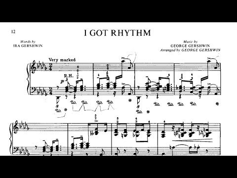 George Gershwin - I Got Rhythm (Piano Solo)