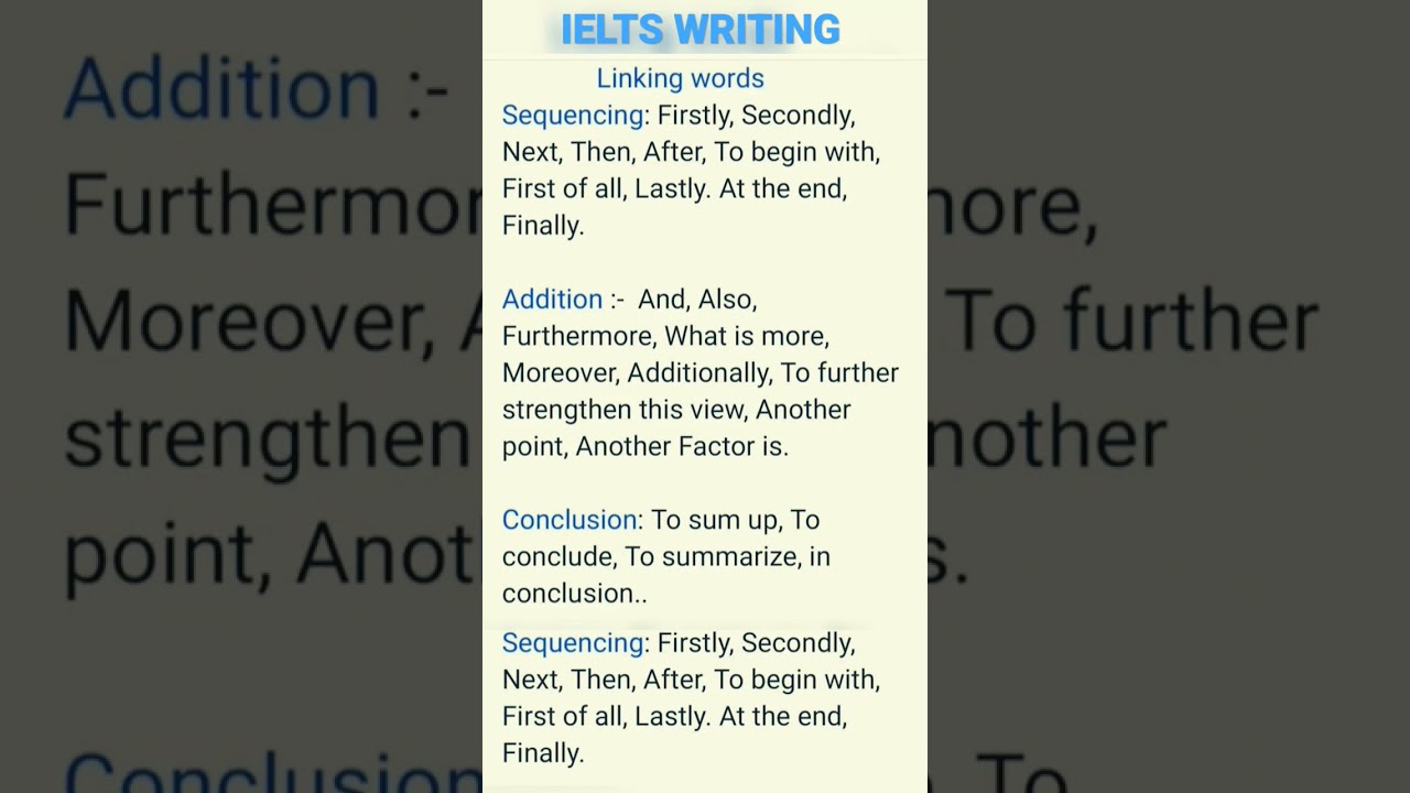 Linking words in English | IELTS WRITING TASK 9 BANDS | 📽️ Daily Use 🎥#vocabulary | #learnenglish