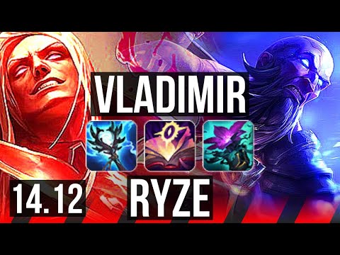 VLADIMIR vs RYZE (TOP) | 10/2/14, Rank 7 Vlad, 600+ games, 44k DMG | VN Grandmaster | 14.12