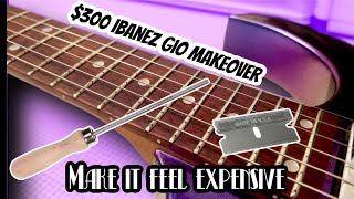 Video thumbnail for $300 Ibanez Gio Makeover / How to make A Cheap Guitar Feel Expensive by SIX1NINE GUITARS AND GEAR