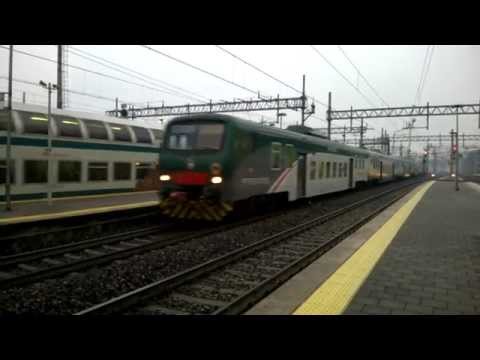Incrocio E464 405+5 piano ribassato ed E464+6 2 piani - Monza 15/12/2014