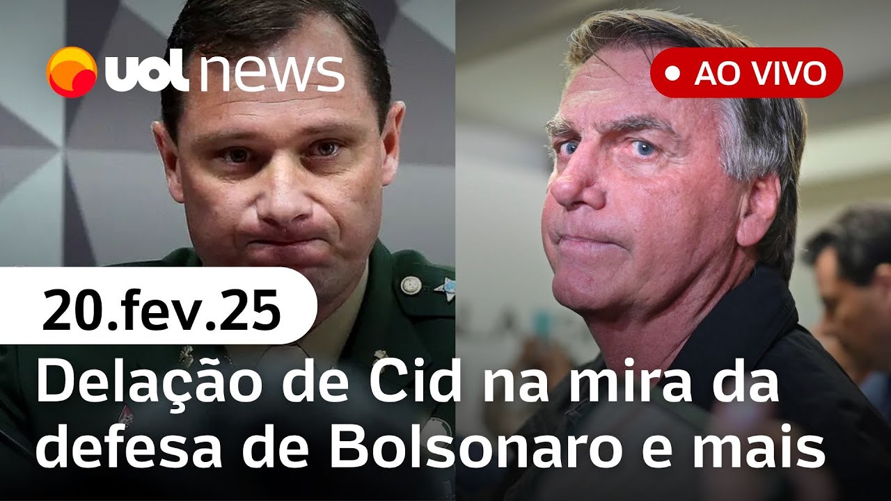 Delação de Cid: vídeos mostram choro; advogado de Bolsonaro pedirá anulação | UOL News ao vivo