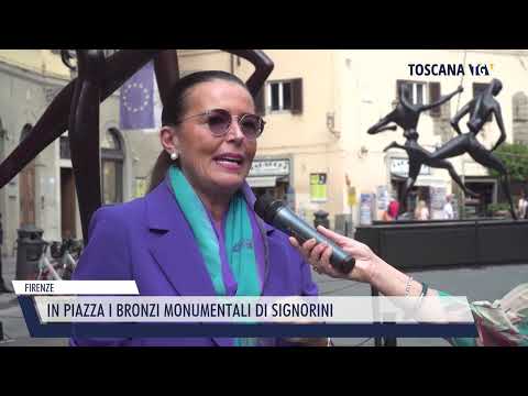 2022-10-11 FIRENZE - IN PIAZZA I BRONZI MONUMENTALI DI SIGNORINI