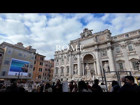 Italy Walk | Winter Walking Tour in Rome 義大利 羅馬 | Dec 2024