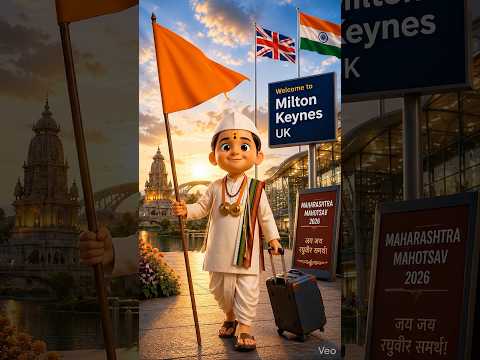 छोटा वारकरी First Time in UK! 🚩 | महाराष्ट्र दिन विशेष