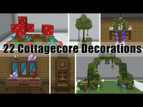Minecraft Cottagecore Decorations | 22 Ways to Decorate your Build