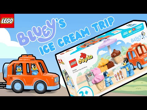 LEGO DUPLO Ep 44: Ice Crem Trip with Bluey 10458 (unboxing & building)