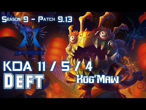 KZ Deft KOG'MAW vs SIVIR ADC - Patch 9.13 KR Ranked