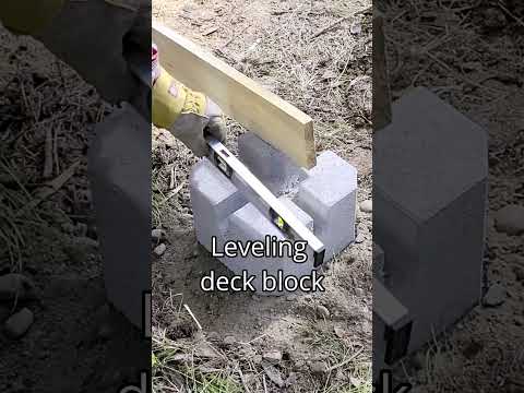 Leveling Deck Blocks for a Lean-To Build