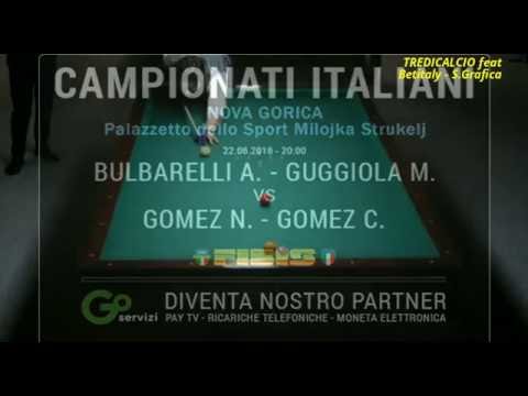 Gomez e Gomez vs Bulbarelli e Guggiola FINALE Camp. Ita. Biliardo a Coppie 2016@TREDICALCIO