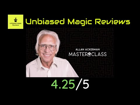 Requested Magic Review - Allan Ackerman Masterclass Lecture