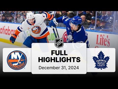 NHL Highlights | Islanders vs. Maple Leafs - December 31, 2024