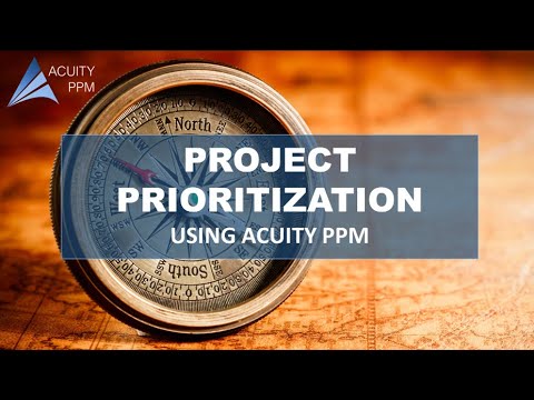 Project Prioritization in Acuity PPM 2023