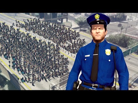 PLAYING as THE POLICE in a ZOMBIE Outbreak! (GTA 5)