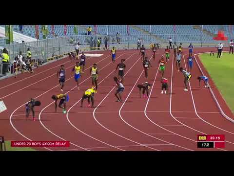 Carifta games 2025 - U20 boys 4x100m relay final 🏃‍♂️‍➡️.
