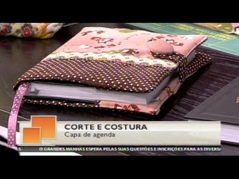 Como fazer uma capa de agenda, caderno ou livro - Costura com Riera Alta