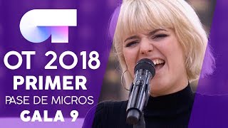 &quot;ALLÍ DONDE SOLÍAMOS GRITAR&quot; - ALBA | PRIMER PASE DE MICROS GALA 9 | OT 2018