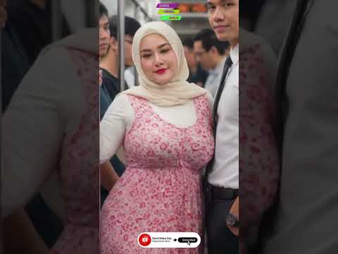 She Stuck In the crowded subway #fyp #subway #train #tokyo