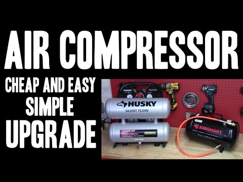 Air Compressor Simple Upgrade - CHEAP & EASY - Increase Tank Capacity!