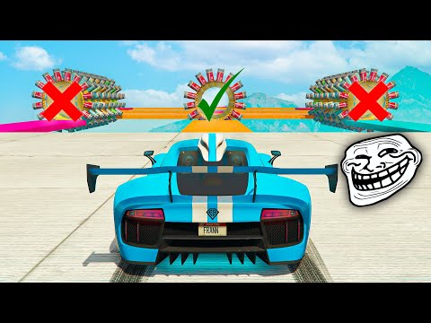 TROLL RACE with IMPOSSIBLE END POINT in GTA V Online
