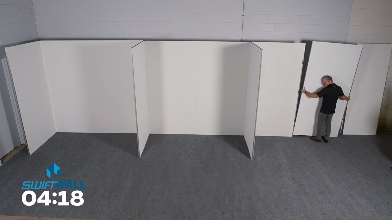 SwiftWall® Click | Build a Room in Minutes | Timelapse