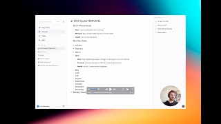 How to set and track goals in Reflect