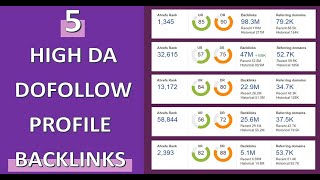 5 High DA Dofollow Profile Backlinks || Episode #9 || #Backlinks