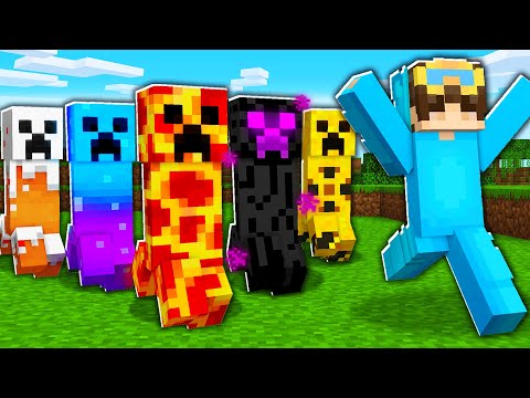 Minecraft: MORE CREEPERS MOD (FLYING, FIRE, & MORE) - Mod Showcase