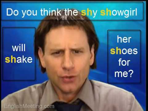 "SH" Pronunciation English Meeting ESL Lesson