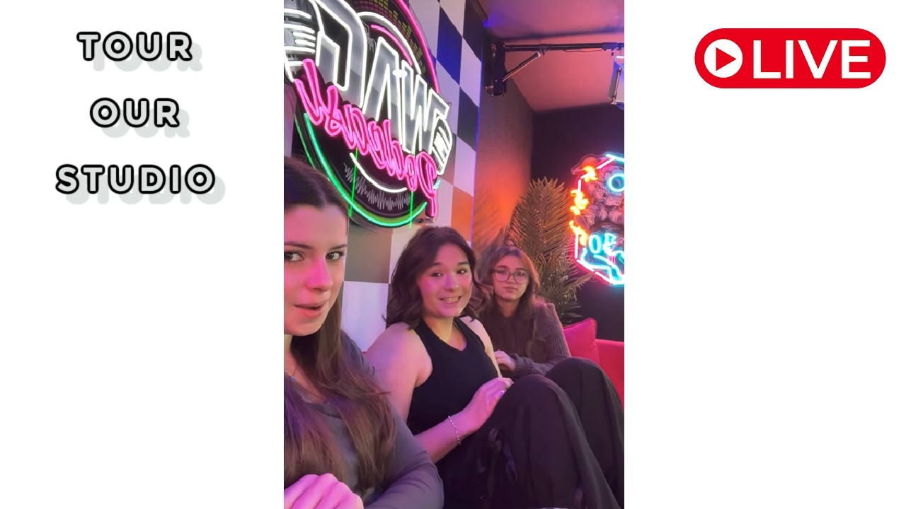 We Finally Reveal the WAG Podcast Studio! (LIVE Tour) #VIRAL #SHORTS #lol