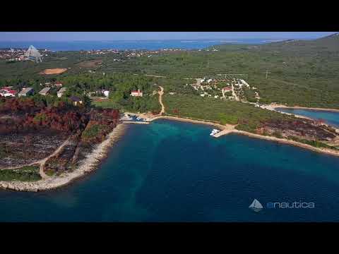 Bay Kolbiljak, island Ugljan (Aerial shots of Croatia)