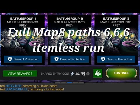 MCOC: AQ Map8 Paths 6,6,6 full clear itemless.