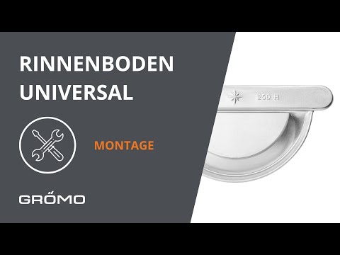 Universal-Rinnenboden von GRÖMO an einer Dachrinne montieren - so geht es einfach und schnell!