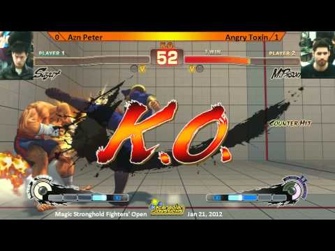 Azn Peter vs Angry Toxin (Winners Finals) - SSF4AE Singles - Magic Stronghold Fighters' Open
