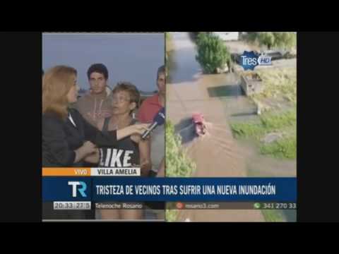 Villa Amelia, segunda inundación en apenas una semana