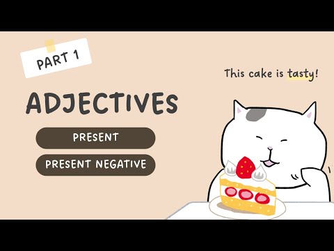 [GENKI Lesson 5] Adjectives [Part 1] - (i-adj & na-adj) - Affirmative &  Negative form