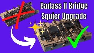 Video thumbnail for Squier stock bridge vs Leo Quan Badass II by Oliver Tobyn