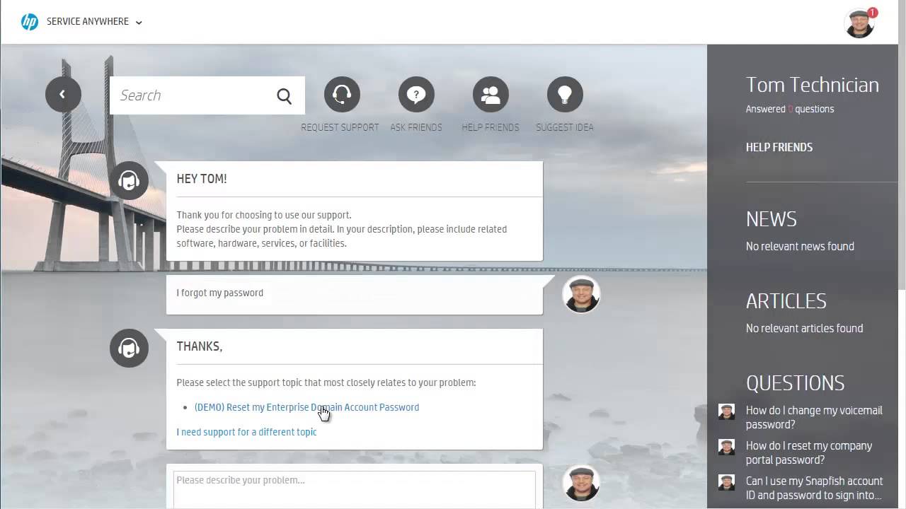 HP Service Anywhere 2015 - Integrations and Case Exchange