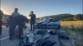 Beyşehir Konya yolunda feci kaza 5 ölü 4 yaralı