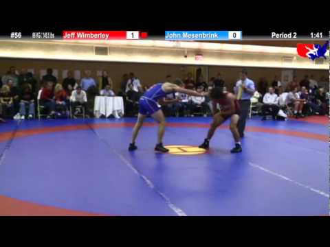 NYAC FS 66 KG / 145.5 lbs: Jeff Wimberley vs. John Mesenbrink