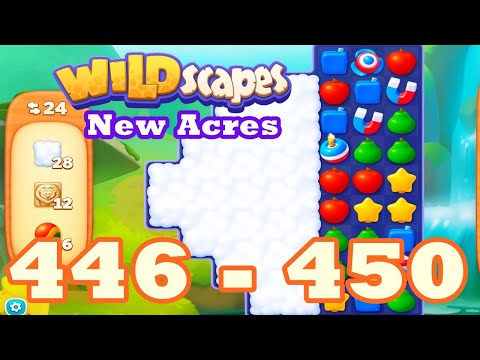 Wildscapes: New Acres Level 446 - 450 HD | 3 match | android | 447 | 448 | 449 | IOS【GameGo Game】