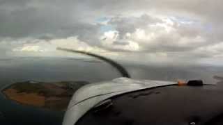 preview picture of video 'IMC Approach into Endelave Island, Denmark (EKEL), Landing Crosswind Runway 29'
