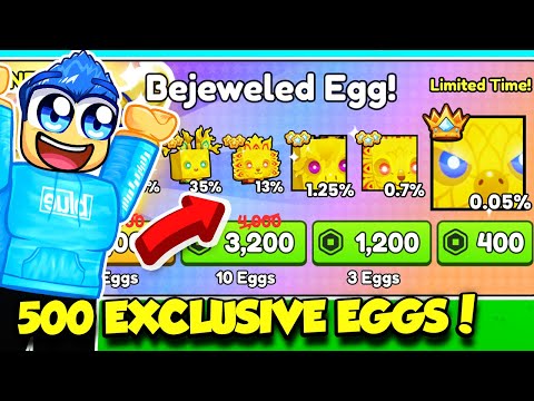 I Opened 500 EXCLUSIVE BEJEWELED EGGS In Pet Simulator 99 AND GOT THIS!