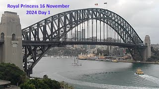 Royal Princess 16 November 2024 Sailing to New Zealand - Day1