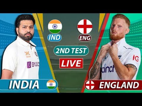 Live IND Vs ENG 2nd Test Match | Live Cricket Match Today | IND vs ENG live 1st innings #livescore