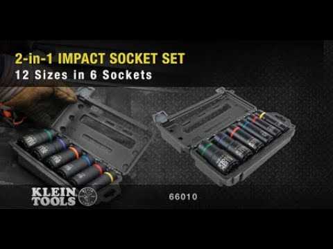 2-in-1 Impact Socket Set (Cat. No. 66010)